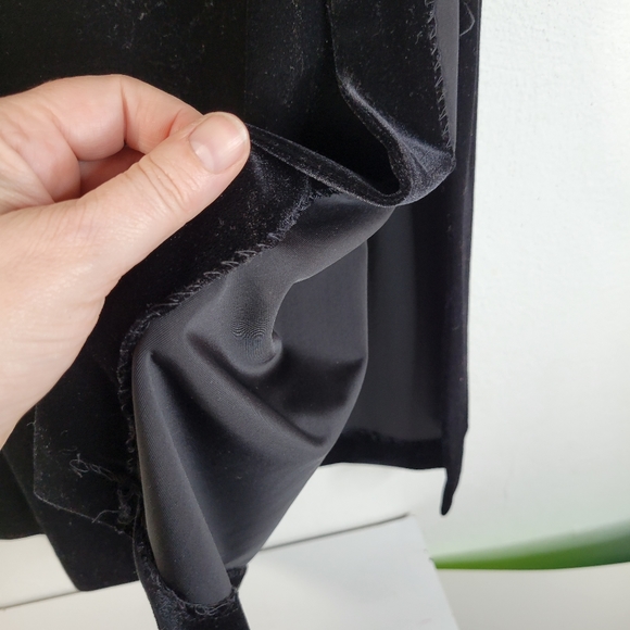 Holiday Alex Evenings Maxi Velvet/velour Black Skirt Size Petite Large - Picture 3 of 8